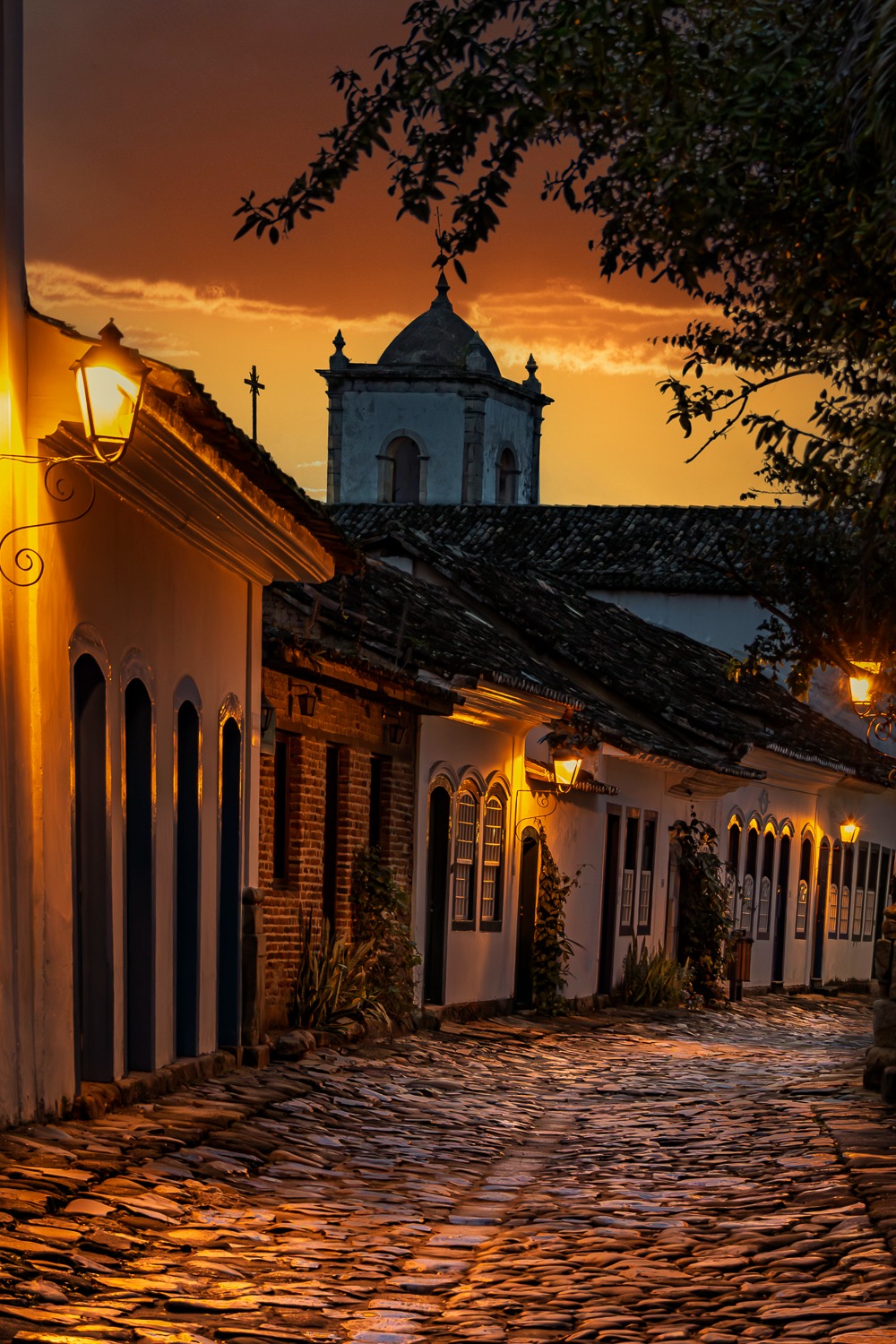 Entardecer em Paraty